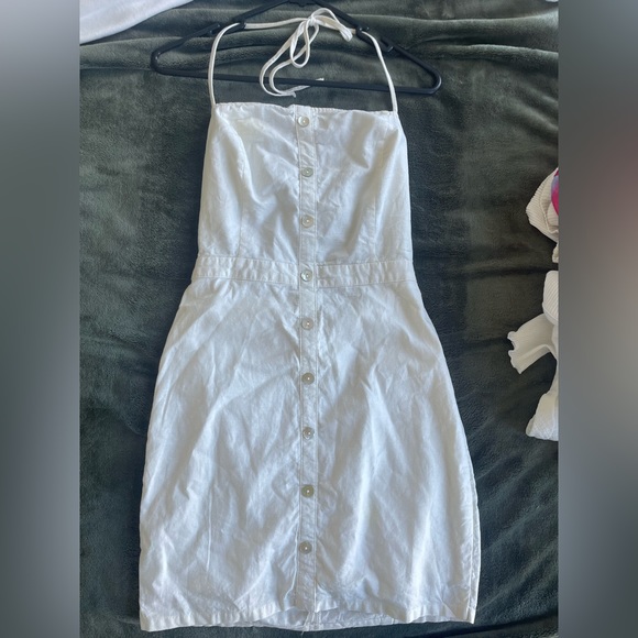 GLASSONS | white tie up dress - Picture 4 of 5